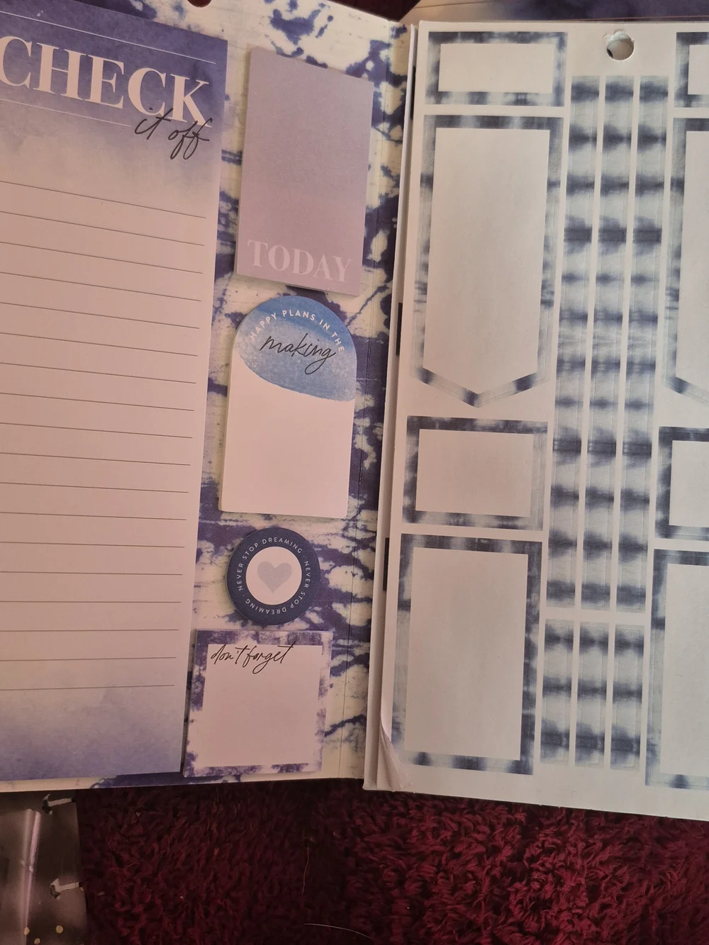 The Happy Planner Dream Big Accessory Book – Blue Gradient